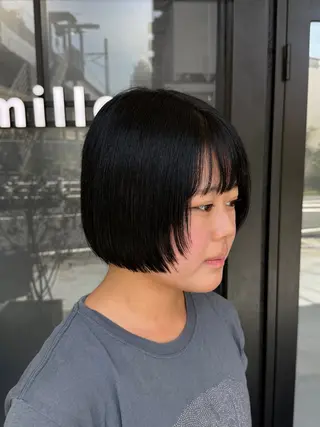 ショート カラー 透明感カラー/パーマ 🌀アオノアユミのヘアスタイル