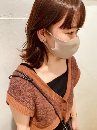 セミロング ✨くびれスタイル✨️ 戸嶋穂乃香のヘアスタイル