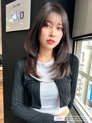 ロング SALOWIN吉祥寺suite店所属・似合わせレイヤー 🇰🇷荒木洋文のヘアスタイル