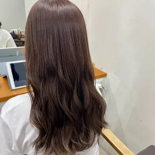 セミロング カラー 神谷 有音のヘアスタイル