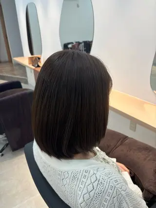 セミロング カラー 明石 優衣のヘアスタイル