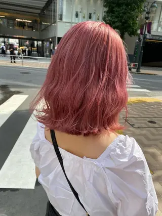 ミディアム カラー ヘアアレンジ SHACHU渋谷神南店所属・SHACHU ayamiのヘアスタイル