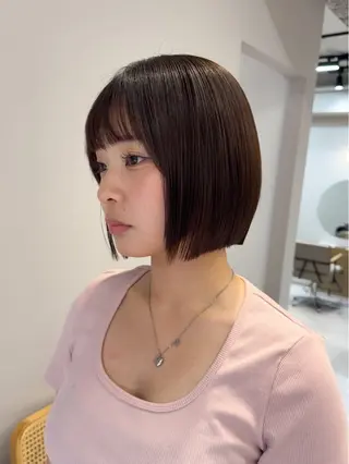 ショート カラー ヘアアレンジ 立川レイヤー 透明感カラーaoiのヘアスタイル