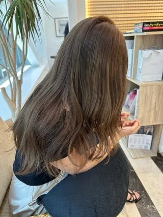 ロング カラー 韓国風/顔周りカット /髪質改善RYOTAのヘアスタイル