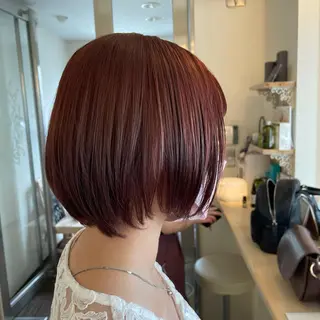 ショート ボブウルフ／ボブ Satsuki【名駅のヘアスタイル