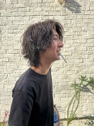 ミディアム カラー パーマ SHO 👻原宿 /艶カラーのヘアスタイル