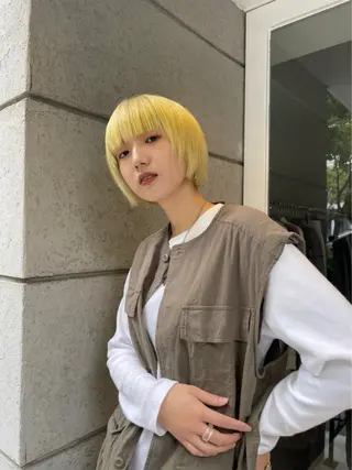 ショート カラー inq名駅店所属・rion/ 名古屋/カラーのヘアスタイル