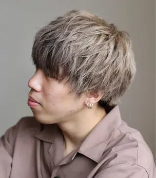 ショート カラー 山本 尚輝のヘアスタイル