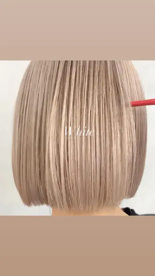 ショート カラー ハイトーン特化サロン 代表 中谷蓮のヘアスタイル