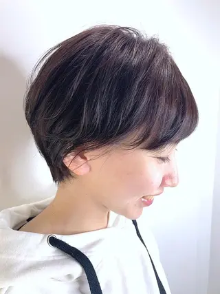 ショート カラー パーマ ヘアアレンジ GRAND OMOTESANDOのヘアスタイル