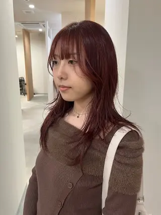 セミロング カラー china/ボブ/ 透明感カラーのヘアスタイル