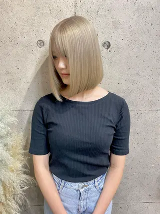 ミディアム カラー Be:arc【ビアーク】所属・⭕️ダメージレス特化 髪質改善🥇丸山憲人のヘアスタイル