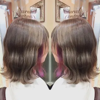 ミディアム カラー 韓国ヘア🤍髪質改善 🇰🇷AKANEのヘアスタイル