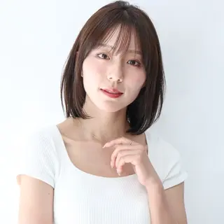 ミディアム カラー 自由が丘×似合わせ ディレクター枦山大将のヘアスタイル