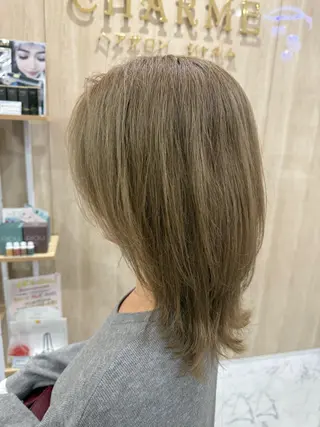 ミディアム カラー CHARME ヘアサロン所属・石坂 和美のヘアスタイル