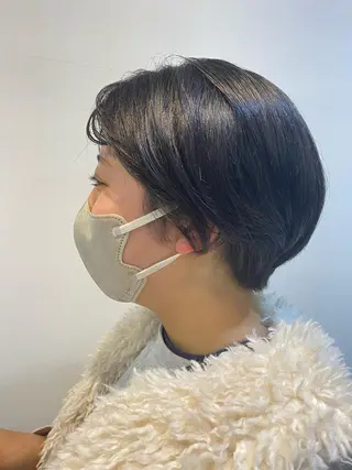 ショート カラー 大人かわいい×艶髪 🤍塩川のヘアスタイル