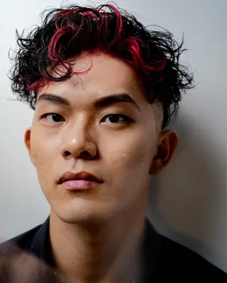 ショート カラー パーマ メンズ kaming所属・長谷川 翼のヘアスタイル