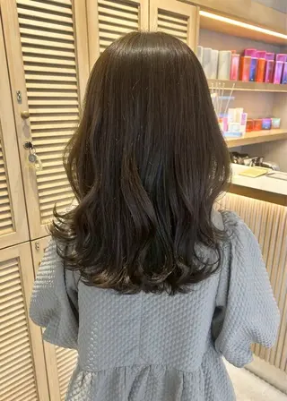 ミディアム カラー パーマ ヘアアレンジ サナ / elto四条烏丸のマツエク・マツパデザイン