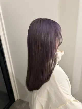 ロング カラー 内沼 恵留菜のヘアスタイル