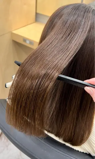 ミディアム 🤍髪質改善➕透明感 カラー🤍川上葵のヘアスタイル