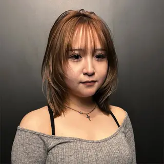 ミディアム JE SUIS HEUREUSE所属・ニュアンスヘア ★リョウカ★のヘアスタイル