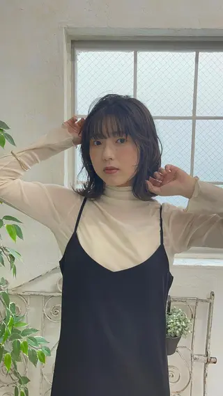 ミディアム カラー Lico所属・小川 楓華のヘアスタイル