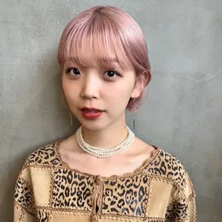 ショート カラー écouter所属・ショート/ウルフ ハイトーン/カイセイのヘアスタイル