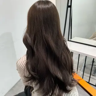 ロング カラー ヘアアレンジ ブリーチなしカラー /ベージュ/安形翔のヘアスタイル