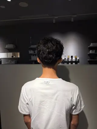 パーマ メンズ S.COEUR×Cu 枚方T-SITE店所属・メンズカット/ショー トカット/モデル募集のヘアスタイル