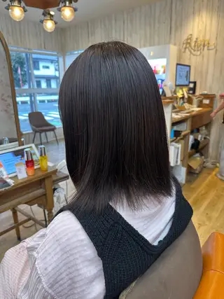 ミディアム カラー 荻野 翔太朗のヘアスタイル