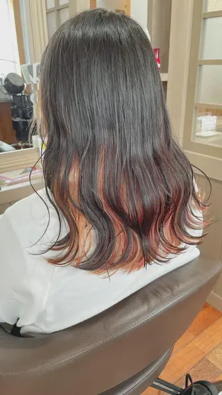 セミロング カラー 吉田 浩太郎のヘアスタイル