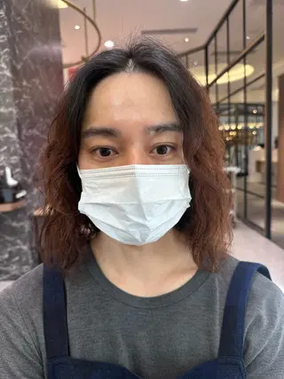 ロング パーマ メンズ コルソケーツー　梅田茶屋町(corso k-two)所属・🌿梅田パーマモデル 募集🌿三村さゆみのヘアスタイル