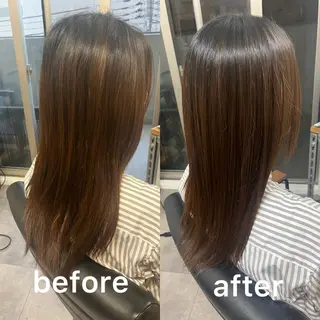 セミロング OFF YUYAのヘアスタイル