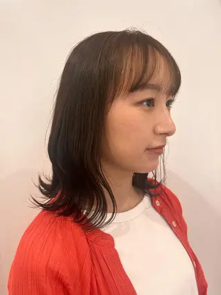 ミディアム 武村美咲/ 暖色/艶カラーのヘアスタイル