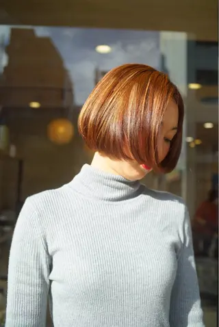 ショート カラー 似合わせ レイヤー須川のヘアスタイル