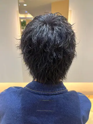 ショート パーマ メンズ メンズパーマ特化 外山 健太のヘアスタイル