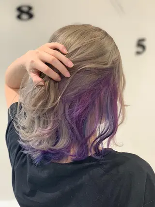 ミディアム カラー 松吉 純平のヘアスタイル