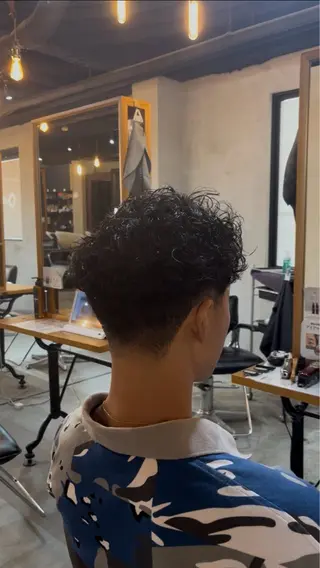 ショート パーマ メンズ 🇺🇸外国人風ヘア 💈N.Yuto💈のヘアスタイル