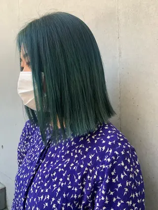 ミディアム カラー ハイトーン/ブリーチ /ウルフ⛓️MAKIのヘアスタイル