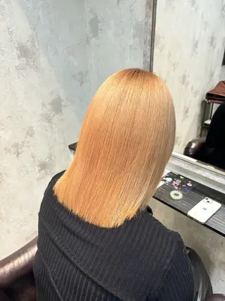 ミディアム ✨️縮毛矯正✨️ 髪質改善✨️カノンのヘアスタイル