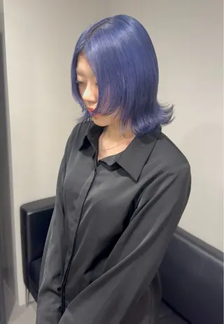 ミディアム カラー ハイトーン美容師 🤍のあ🤍のヘアスタイル