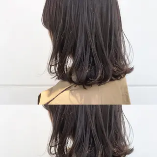 ミディアム カラー 嶋佐 昌大 シマサマオのヘアスタイル