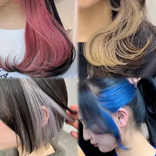 ミディアム カラー インナーカラー/レイ ヤーカット♡/マキシのヘアスタイル