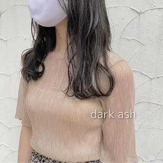 セミロング カラー CLUTCH天王寺 西藤遥河のヘアスタイル