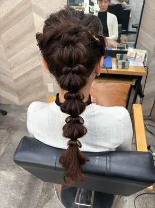 ロング ヘアアレンジ 飯塚 沙衣のヘアスタイル