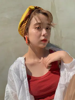 ショート カラー パーマ ヘアアレンジ ダブルカラー /まつ毛パーマ🎀のヘアスタイル