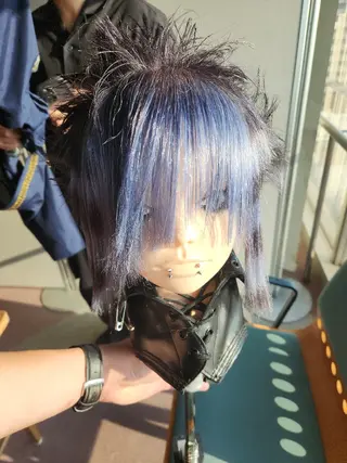 カラー zele谷塚所属・明石 イーノックのヘアスタイル