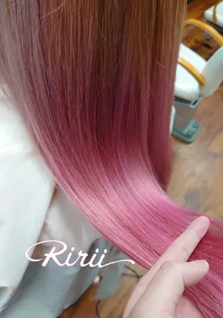 ロング メンズ キッズ カラー 工藤 和也のヘアスタイル