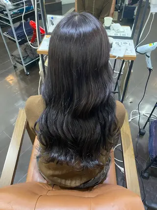 ロング カラー ヘアアレンジ 🍒ᩚ名駅/艶髪 縮毛矯正/あゆ🍒ᩚのヘアスタイル