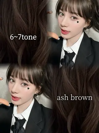 ロング カラー レイヤー/韓国❣️ 縮毛矯正/おばかんのヘアスタイル